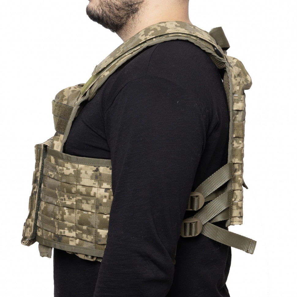 Плитоноска Diar из толстой нейлоновой ткани (Cordura 1000D) цвет пиксель)