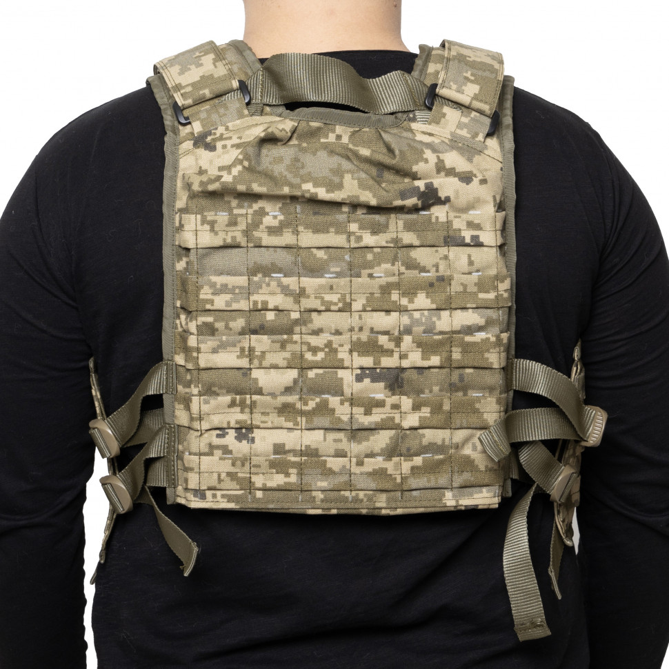 Плитоноска Diar из толстой нейлоновой ткани (Cordura 1000D) цвет пиксель)